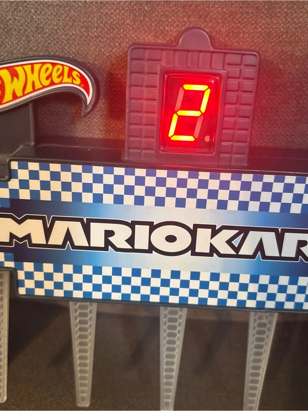 Hot Wheels Mario Kart Rainbow Road Raceway Replacement Part Finish Line Gate